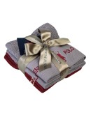 GREENWICH POLO CLUB ΣΕΤ ΠΕΤΣΕΤΕΣ 4 ΤΕΜΑΧΙΩΝ 2670 ΓΚΡΙ, ΜΠΟΡΝΤΩ