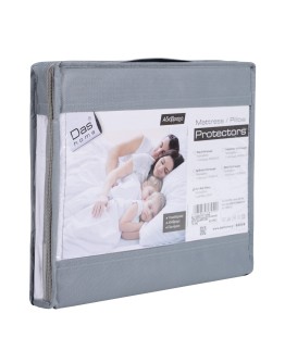 DAS HOME 1089 ΖΕΥΓΟΣ ΜΑΞΙΛΑΡΟΘΗΚΕΣ 50Χ70 ΑΔΙΑΒΡΟΧΕΣ WHITE