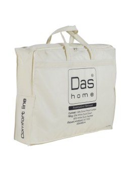 DAS HOME ΠΑΠΛΩΜΑ ΠΟΥΠΟΥΛΕΝΙΟ 160X220 BASIC 1065 ECRU
