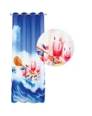 DAS KIDS 2122 ΚΟΥΡΤΙΝΑ-ΚΡΙΚΟΥΣ 140Χ280 ΜΠΛΕ, ΣΙΕΛ, ΣΟΜΟΝ