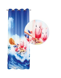 DAS KIDS 2122 ΚΟΥΡΤΙΝΑ-ΚΡΙΚΟΥΣ 140Χ280 ΜΠΛΕ, ΣΙΕΛ, ΣΟΜΟΝ