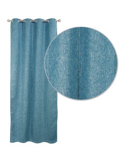 DAS HOME 2132 ΚΟΥΡΤΙΝΑ 140Χ280 ΜΕ ΤΡΟΥΚΣ ΜΠΛΕ