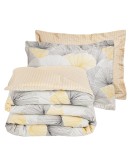 DAS HOME ΣΕΤ ΣΕΝΤΟΝΙΑ KING HAPPY 9685 GREY, OCHRE