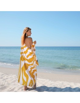 GREENWICH POLO CLUB ΠΕΤΣΕΤΑ ΘΑΛΑΣΣΗΣ 90Χ180 ESSENTIAL 3741 OCHRE, WHITE