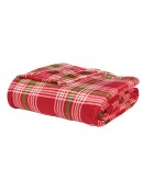 DAS HOME ΚΟΥΒΕΡΤΑ FLEECE 130Χ170 1361 GREEN, RED