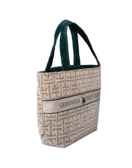 GREENWICH POLO CLUB ΤΣΑΝΤΑ ΘΑΛΑΣΣΗΣ 55Χ40 ESSENTIAL 5229 GREEN, TAUPE