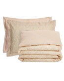 DAS HOME ΣΕΤ ΣΕΝΤΟΝΙΑ ΥΠΕΡΔΙΠΛΑ ΜΕ ΛΑΣΤΙΧΟ CASUAL 5441 IVORY, NUDE