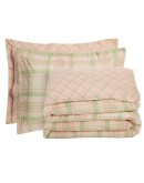 DAS HOME ΣΕΤ ΣΕΝΤΟΝΙΑ ΥΠΕΡΔΙΠΛΑ ΜΕ ΛΑΣΤΙΧΟ CASUAL 5443 MINT, PINK