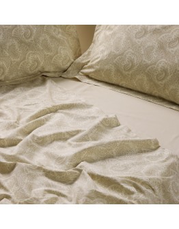 DAS HOME ΣΕΤ ΣΕΝΤΟΝΙΑ ΥΠΕΡΔΙΠΛΑ ΜΕ ΛΑΣΤΙΧΟ CASUAL 5444 IVORY, TAUPE