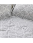 DAS HOME ΣΕΤ ΠΑΠΛΩΜΑΤΟΘΗΚΗ ΥΠΕΡΔΙΠΛΗ DAILY 3182 ECRU, GREY