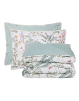 DAS HOME ΚΟΥΒΕΡΛΙ KING PRESTIGE 1715 GREEN, IVORY