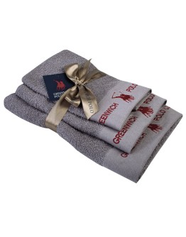 GREENWICH POLO CLUB ΣΕΤ ΠΕΤΣΕΤΕΣ 3 ΤΕΜΑΧΙΩΝ 2667 GREY