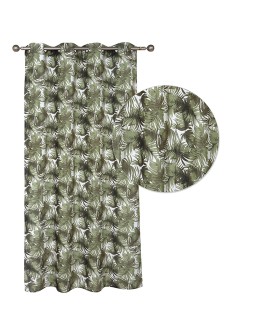 DAS HOME 2179 ΚΟΥΡΤΙΝΑ 140Χ260 ΜΕ ΤΡΟΥΚΣ ΕΚΡΟΥ, ΛΑΔΙ