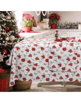 DAS HOME CHRISTMAS RUNNER 45Χ140 0625 ΚΟΚΚΙΝΟ, ΜΠΕΖ