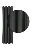 DAS HOME ΚΟΥΡΤΙΝΑ ΜΕ ΚΡΙΚΟΥΣ 140Χ270 2232 ΓΚΡΙ ΣΚΟΥΡΟ