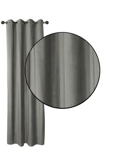 DAS HOME ΚΟΥΡΤΙΝΑ ΜΕ ΚΡΙΚΟΥΣ 140Χ270 2230 ΓΚΡΙ