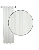 DAS HOME ΚΟΥΡΤΙΝΑ ΜΕ ΚΡΙΚΟΥΣ 140Χ270 2233 ΛΕΥΚΟ