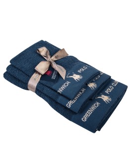 GREENWICH POLO CLUB ΣΕΤ ΠΕΤΣΕΤΕΣ 3 ΤΕΜΑΧΙΩΝ 2666 ΜΠΛΕ