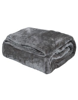 DAS HOME ΚΟΥΒΕΡΤΑ VELOUR ΥΠΕΡΔΙΠΛΗ 1343 ΓΡΑΦΙΤΗΣ