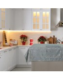 DAS HOME CHRISTMAS ΤΡΑΠΕΖΟΜΑΝΤΗΛΟ 140Χ220 0714 ΑΣΗΜΙ, ΓΚΡΙ