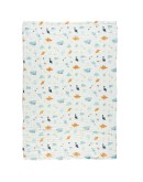 DAS BABY ΚΟΥΒΕΡΤΑ-ΜΟΥΣΕΛΙΝΑ ΚΟΥΝΙΑΣ RELAX 6623 ΛΕΥΚΟ, ΜΠΛΕ, ΠΟΡΤΟΚΑΛΙ