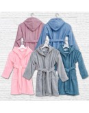 Borea: Μπουρνούζι Εφηβικό Με Κουκούλα, Teenager, Μωβ