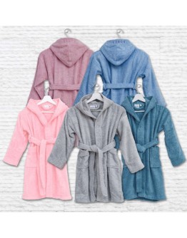 Borea: Μπουρνούζι Εφηβικό Με Κουκούλα, Teenager, Πετρόλ