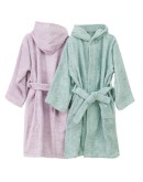 Borea: Μπουρνούζι Εφηβικό Με Κουκούλα, Teenager, Φυστικί