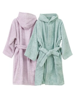 Borea: Μπουρνούζι Εφηβικό Με Κουκούλα, Teenager, Φυστικί