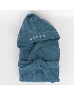 Borea: Μπουρνούζι Εφηβικό Με Κουκούλα, Teenager, Πετρόλ