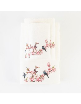 Borea: Σετ Πετσέτες 2 τεμαχίων, Fuji, Εκρού