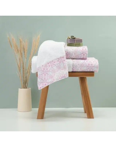 Borea: Σετ Πετσέτες 3 τεμαχίων, Μάνταλα, Λευκό