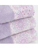 Borea: Σετ Πετσέτες 3 τεμαχίων, Μάνταλα, Λιλά