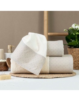 Borea: Σετ Πετσέτες 3 τεμαχίων, Pois, Εκρού