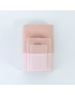 Borea: Σετ Πετσέτες 3 τεμαχίων, Pois, Πούδρα