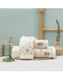 Borea: Σετ Πετσέτες 3 τεμαχίων, Wildrose, Εκρού