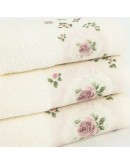 Borea: Σετ Πετσέτες 3 τεμαχίων, Wildrose, Εκρού
