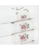 Borea: Σετ Πετσέτες 3 τεμαχίων, Wildrose, Λευκό
