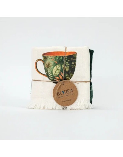 Borea: Σετ Ποτηρόπανα Κουζίνας, Green Tea