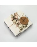 Borea: Σετ Ποτηρόπανα Κουζίνας, Pink Rabbit