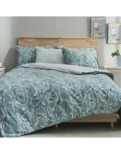 Salonica: Σετ σεντόνια υπέρδιπλα , Sahara (Τιρκουάζ)