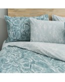 Salonica: Σετ σεντόνια υπέρδιπλα , Sahara (Τιρκουάζ)