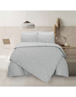 Espree: Σετ σεντόνια διπλά Mila Grey, 4 τεμαχίων