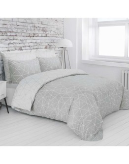 Espree: Σετ σεντόνια διπλά Mila Grey, 4 τεμαχίων