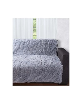 Silk Fashion: Διακοσμητικό μαλλιαρό ριχτάρι 5336, γκρί