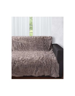 Silk Fashion: Διακοσμητικό μαλλιαρό ριχτάρι 5336, ποντικί