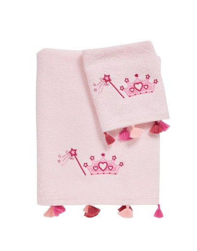 Das Home: Baby σετ πετσέτες κεντητές, Smile 4963