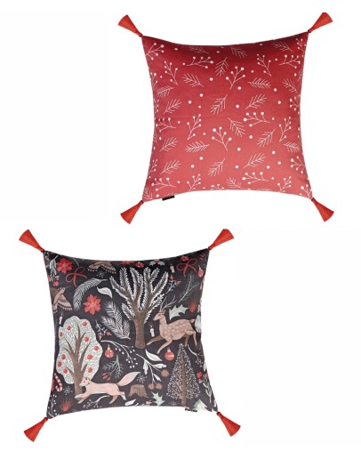 KENTIA: Xmas διακοσμητική μαξιλαροθήκη, Snow 234