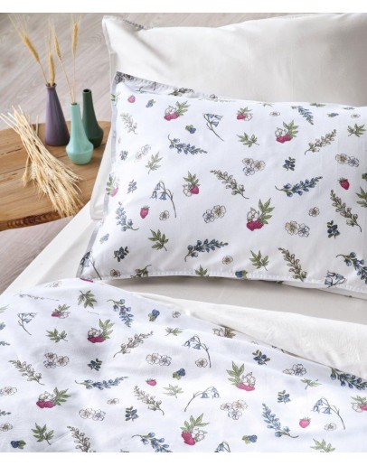 KENTIA: Σετ σεντόνια υπέρδιπλα λάστιχο, Frutilla 12