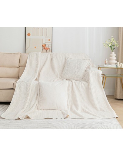 Silk Fashion: Αντιολισθητικό ριχτάρι 180Χ320, NX201 ivory